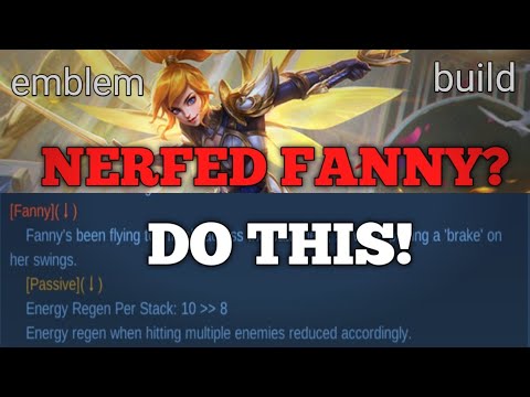 NEW BUILD FOR FANNY NERFED | ONE HIT BUILD AND EMBLEM SET | full gameplay - mlbb