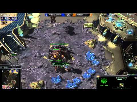 ZvP - Bly vs Harstem -1g- Starcraft 2 HD polski komentarz Heart of the Swarm