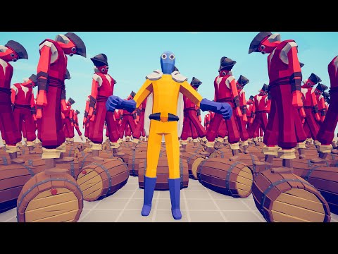 WHO CAN SURVIVE 100x BARREL ROLLER - TABS Totally Accurate Battle Simulator