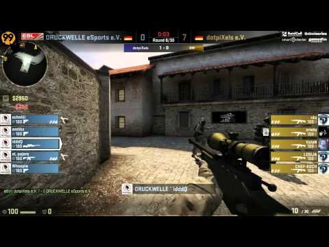 DRUCKWELLE vs. dotpiXels | Viertelfinale, EPS Spring Season 2013 | de_mirage Map 2