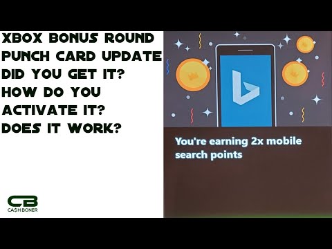 Xbox Bonus Round Microsoft Rewards Punch Card Update - 2x Bing Points - How Does it Work?