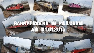 preview picture of video '☆☆☆ Bahnverkehr in Pillgram am 31.01.2015 ☆☆☆'