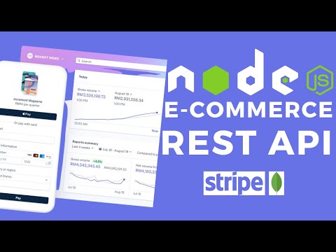 Node.js E-Commerce App REST API with MongoDB | Shopping API with Stripe & JWT