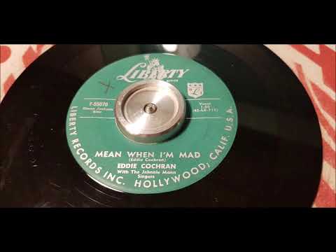 Eddie Cochran - Mean When I'm Mad - 1957 Rockabilly - Liberty 55070