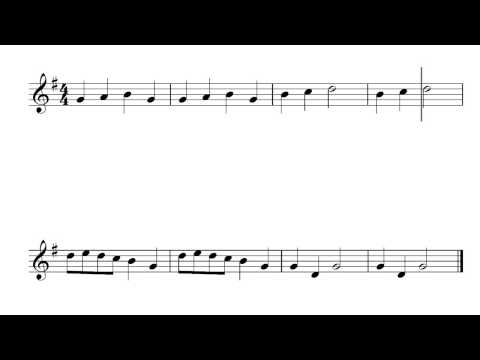 Frere Jacques Violin Sheet Music