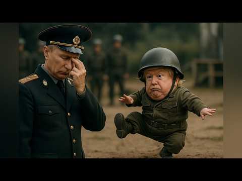 🔥 CODE RED CHAOS! Putin's "Devil" Boot Camp opens today, with one very special recruit: Mini Trump!