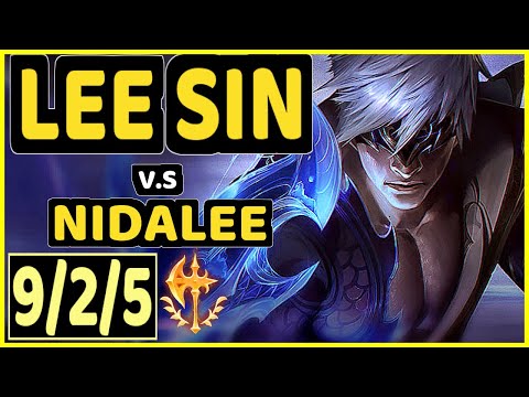 NJI (LEE SIN) vs NIDALEE - 9/2/5 KDA JUNGLE GAMEPLAY - EUW Ranked MASTER