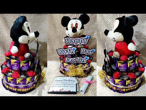 Diarymilk chocolate tower,  Chocolate hamper, Handmade birthday gift, Diarymilk chocolate bouquet❤️