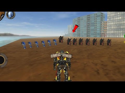 Vegas Crime Simulator - (Transformer vs Robots Car ) - Naxeex Robot  vs Robots car - Gameplay HD