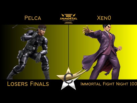 Immortal Fight Night 100 Losers Finals - Pelca (Snake) vs Xen0 (Kazuya) Smash Ultimate - SSBU