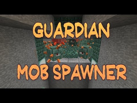 Minecraft Guardian Mob Spawner Sneak Peek