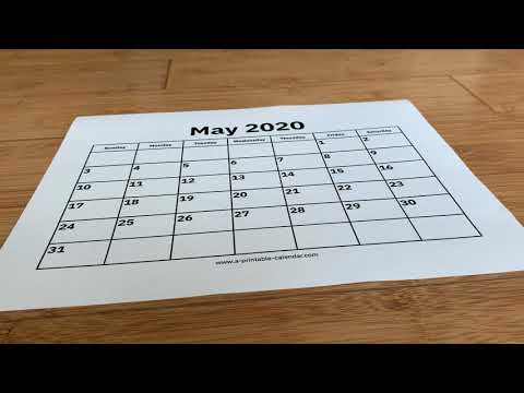 Calendar Example May 2020
