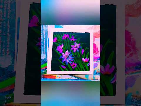 Flower easy 🌻Techniques Nirma Art 😍#beautiful #colourful #painting  #viralshorts