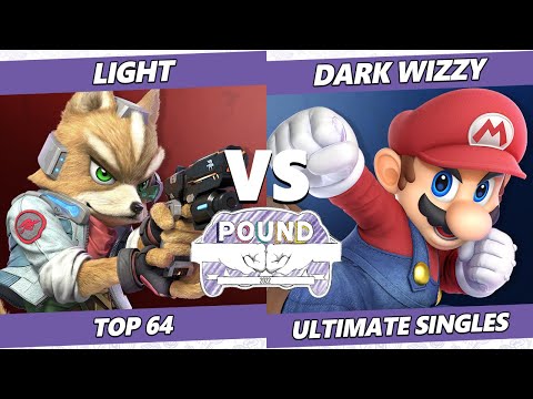 Pound 2022 Top 64 - Light (Fox) Vs. Dark Wizzy (Mario) SSBU Smash Ultimate Tournament