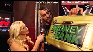 preview picture of video 'Dean Ambrose empties an ice bucket on Seth Rollins' head: Raw, Aug. 18, 2014'