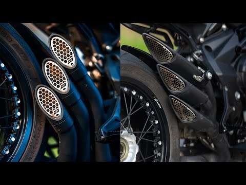 QD Exhaust Power Gun 3 comparison with Fresco for the MV Agusta Dragster 800 RR