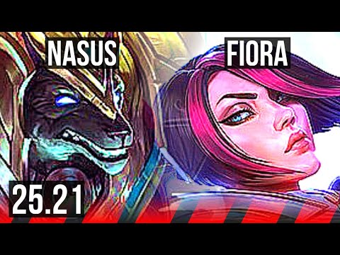 NASUS vs FIORA (TOP) | Quadra, Legendary, 800+ games | EUW Master | 25.21