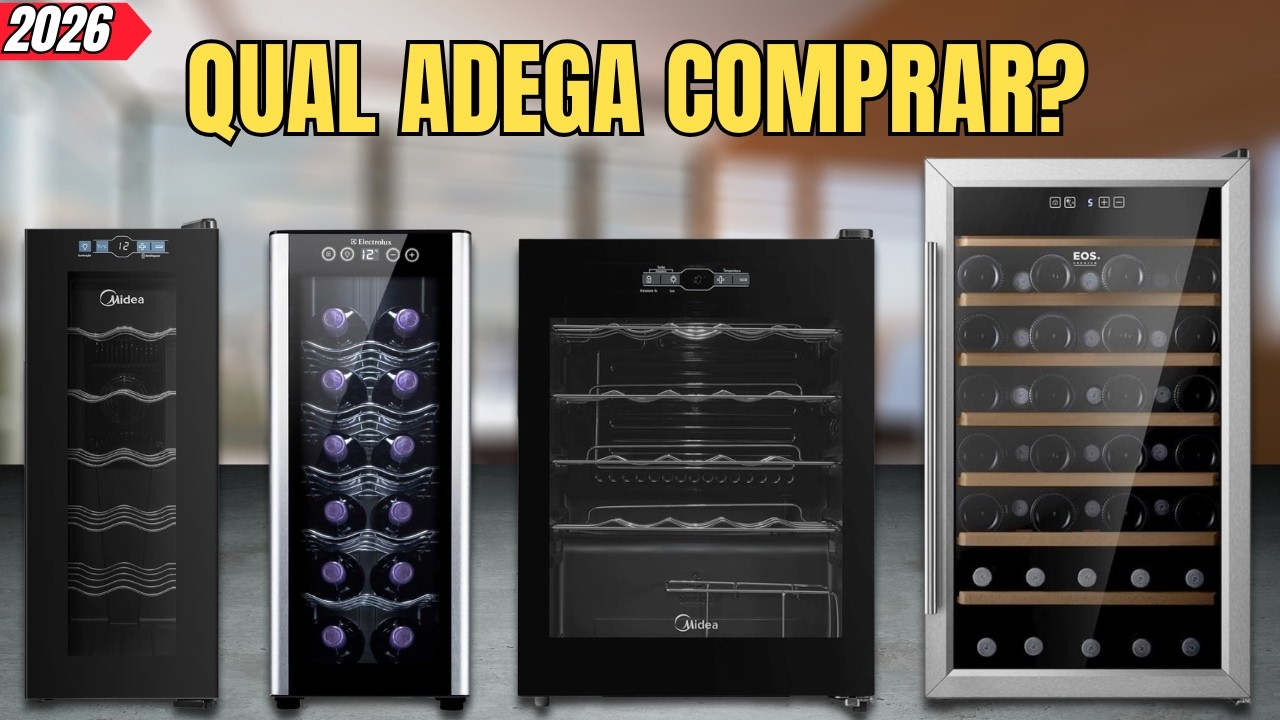 TOP 4 MELHORES ADEGAS CLIMATIZADAS DE 2026 | Qual Adega Climatizada COMPRAR?