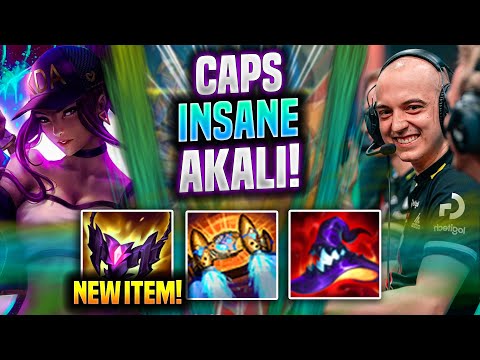 CAPS IS INSANE WITH AKALI NEW ITEMS! - G2 Caps Plays Akali TOP vs Camille! | Preseason 2022