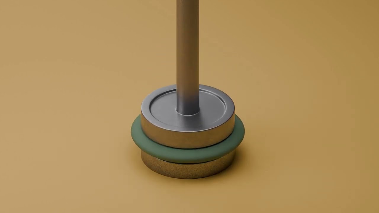 Hydraulic Press Squishing Soft Rubber Ball 3D Model