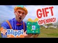 Blippi Counts To 10 With A Christmas Gift Opening Blippi Full Episodes