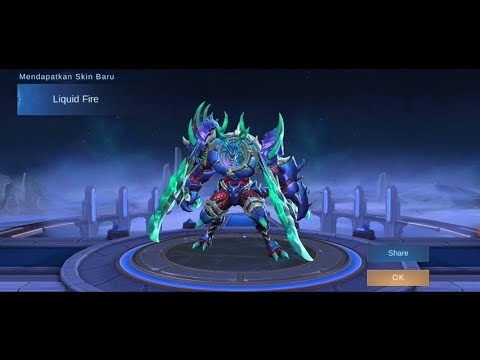 Dapat skin Thamuz , Liquid fire , mobile legend bang bang