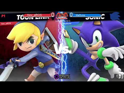 TNS 19: Kev_aROS (Toon Link) Vs. MaRune (Sonic) Winner's Semi's