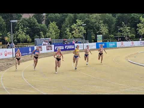 200 m - rozběh - Tereza Tichá (24,93 s)