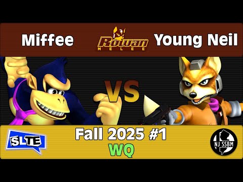 Rowan SSBM Fall 2025 #1: Miffee (DK) Vs. Young Neil (Fox) - WQ