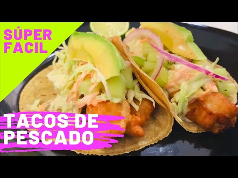 TACOS DE PESCADO Capeado crujiente con Cerveza