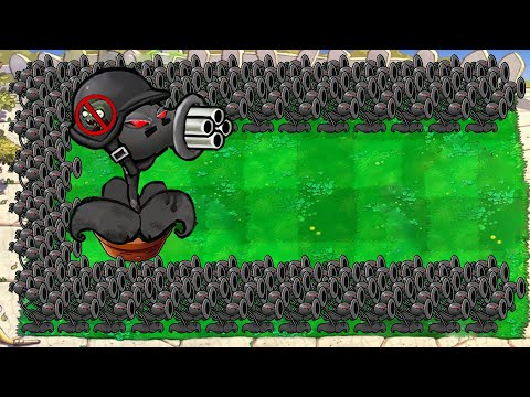 1 DOOM-GATLING PEA vs 99 DOOM-THREEPEATER vs ALL ZOMBIES - Plants vs Zombies Hack