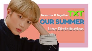 Download lagu TXT (투모로우바이투게더) - Our Summer (우리 여름) | Line Distribution mp3 Download lagu TXT (투모로우바이투게더) - Our Summer (우리 여름) | Line Distribution mp3