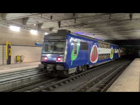 [RER D] Départ de Z 20500 IDFM/Transilien en gare d'Évry-Courcouronnes + traction au démarrage