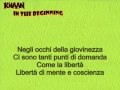 K'naan - In the beginning lyrics in italiano ...