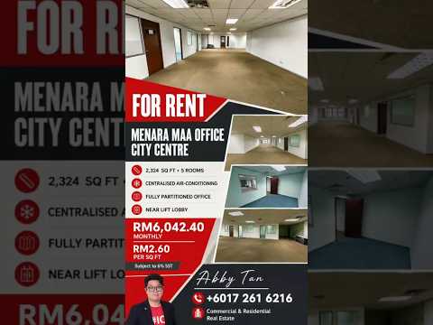 Menara MAA | Office Tower | Centralised Air-Cond | City Centre video