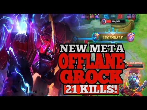 NEW META GROCK OFFLANE, 21 KILLS