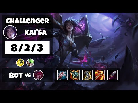 Kai'Sa vs Xayah NA Challenger BOT (8/2/3) - v11.6
