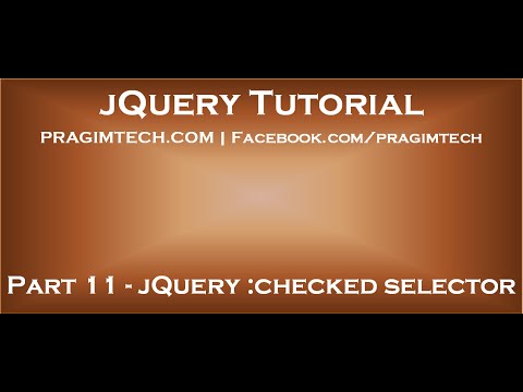jQuery checked selector