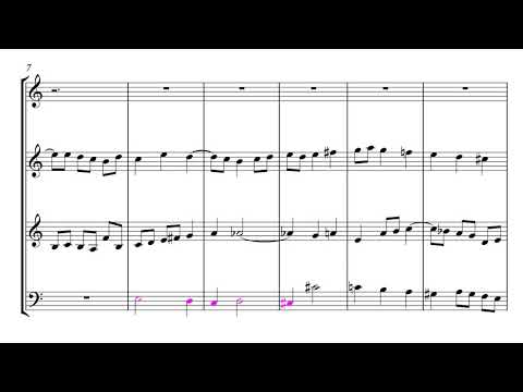 Free 4-Part Counterpoint in a Fragment of the Minas Gerais Anthem - 14/09/2019