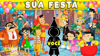 🎉Monte sua Festa na VILA do CHAVES 🎈 Faça a Maior Festa com Chiquinha, Quico, Nhonho e Popis