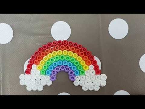 Un arc-en-ciel en perles HAMA