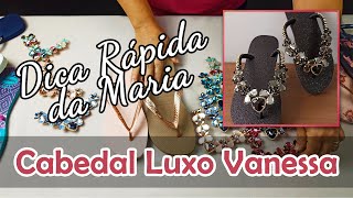 Cabedal Vanessa, Banhado, Rebite, Preto