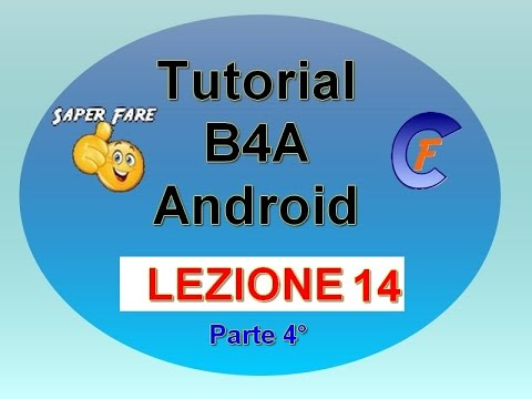 Tutorial B4A lezione 14 parte 4 di 4 - database, fine inserimento del codice e prova di collaudo.