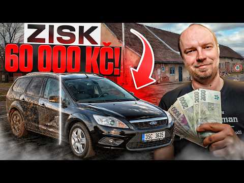 FLIPNUL JSEM PRVNÍ AUTO A VYDĚLAL 60 000 KČ NA STŘECHU KRAVÍNA 😱😱