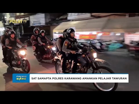 SAMAPTA POLRES KARAWANG AMANKAN PELAJAR TAWURAN