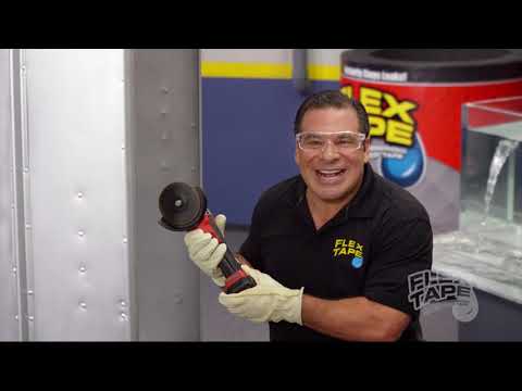 Flex Tape Rubberized Waterproof Tape  4in.W x 5ft.L Roll White Model# TFSWHTR0405