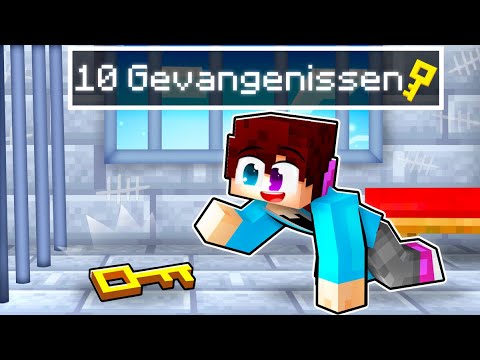 ONTSNAPEN uit 10 GEVANGENISSEN in Minecraft!