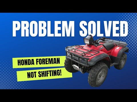 Honda Foreman ATV ES (Electric Shift) Not Working Properly - Bipass Solution