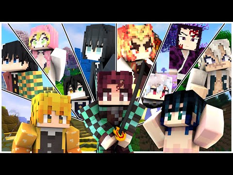 Insane Minecraft Battle - Shiny vs. Demons! | Epic Kimetsu Mod