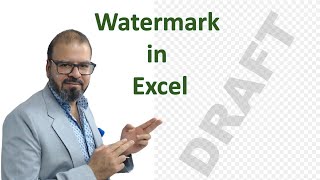 How to add a watermark to my Excel Spreadsheet?